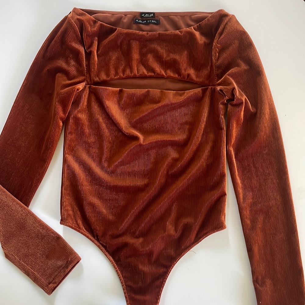 Urban Outfitters Corduroy Thong Bodysuit